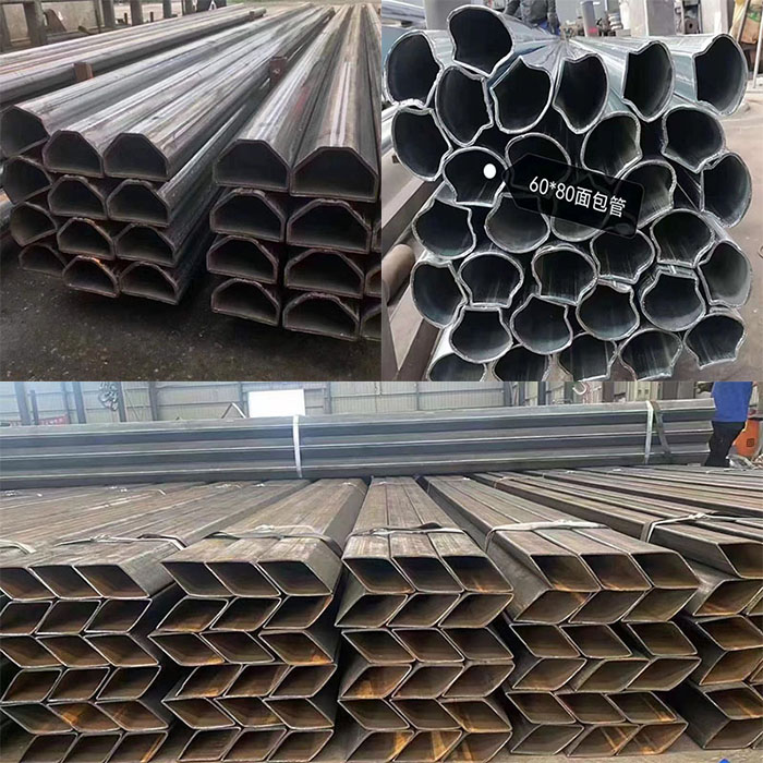 Customized shape pipe with grade Q345C/D/E and specail surface treatment